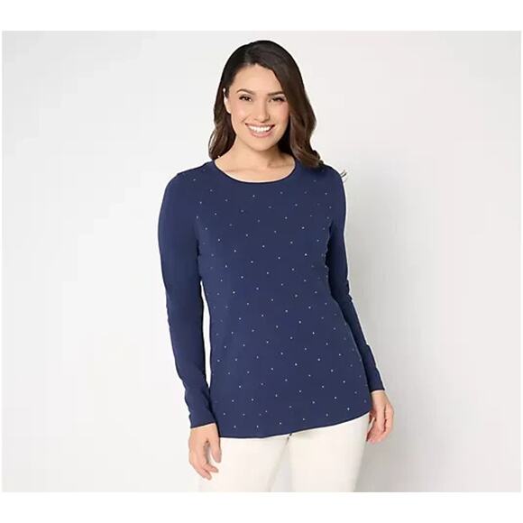 KIM Tops - Jingle Belles by Kim Gravel TripleLuxe Girls Sparkle Top Twilight M A710979